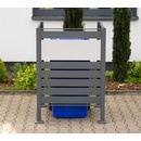 Westmann Planum 1 kovový box na odopadkové koše 1 x 240L 80 x 80 x 120 cm, antracit