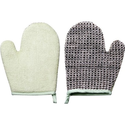 TITANIA Natural Body Care Koupelová a masážní rukavice s manžetou