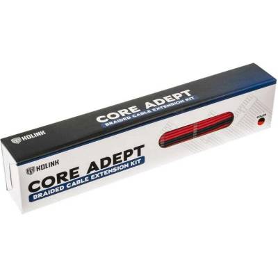 Kolink Комплект оплетени кабели Kolink Core, Black/Red (ZUAD-1285)