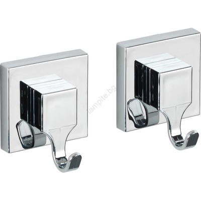 WENKO 22688100-Кука VACUUM-LOC QUADRO ED 6x7 cm сребрист/лъскав хром (WE0569)