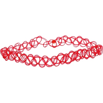 Plastový choker - 4 barvy Barva: červená