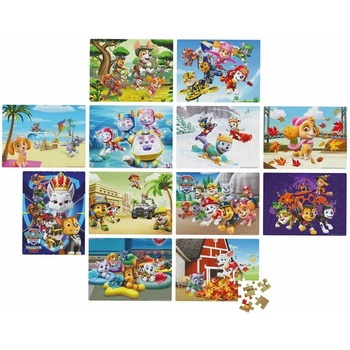 Spin Master Пес Патрул - Комплект от 12 пъзела, 48 елемента