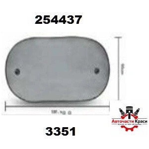  ЩОРА странична -черна -1бр 50х100 см. (6602) -3351 ('254437)