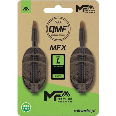 2ks - Krmítko Mikado Method Feeder MFX Q.M.F. Vel. L 40gr