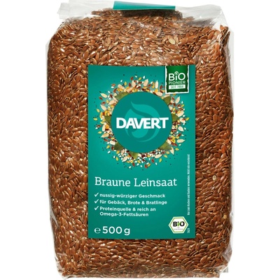 Davert Bio hnědé lněné semínko 500 g