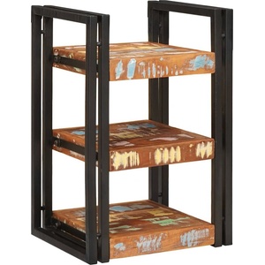 vidaXL Нощно шкафче 2 бр. Кафяв и черен 38 x 33 x 58 см (4016733)