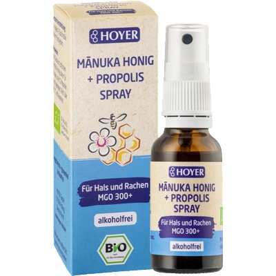 Hoyer Мед от манука + прополис спрей bio - 20 мл