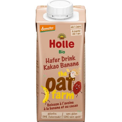 Holle Овесена напитка Holle - С банан и какао, 200 ml (BB210700)