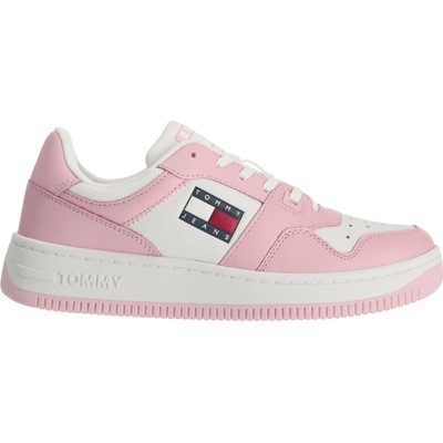 Tommy Hilfiger Tommy Jeans dámske nízke tenisky RETRO BASKET WMN ružová biela čierna červená