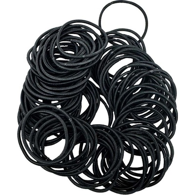 Thin black hair tie 100 ks