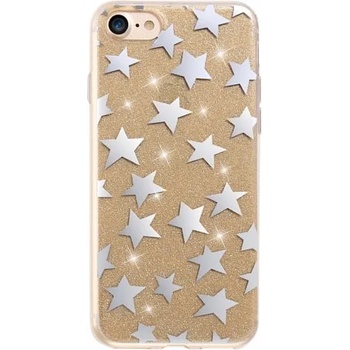 Image 1 of Huawei Силиконов калъф кейс за Huawei Y6 2017 / Y5 2017 Glitter Stars Gold