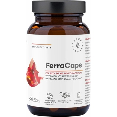 Aura Herbals FerraCaps Železo 30 mg 60 kapslí
