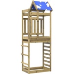 vidaXL Игрална кула Кафяво Солидна импрегнирана дървесина (3417198)