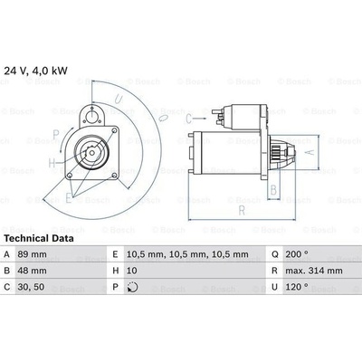 BOSCH STARTER 0 986 022 400