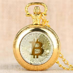 Bitcoin Джобен часовник Bitcoin - Златен KP5815 Часовници