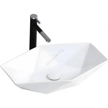 Rea REA-U6643 - Мивка за плот VEGAS 37x57 cm керамика/гланцово бяло (RE0272)