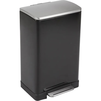 EKO-Europe Кош за отпадъци EKO E-CUBE с педал (40 л) - черен (EKO 926840 - Black)