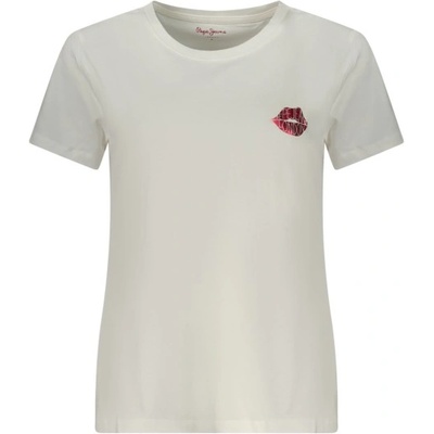 PEPE JEANS Дамска тениска с къс ръкав pepe jeans, Размер m, Цвят Бяло (pl5000082brule_bi800)