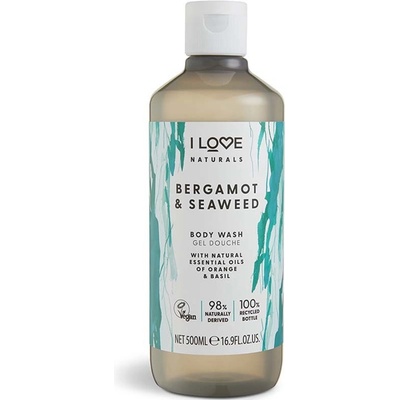 I Love hydratačný sprchový gél Natural s Bergamot & Seaweed ( Body Wash) 500 ml