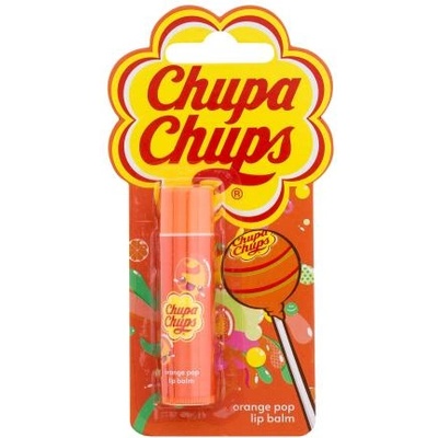 Chupa Chups Lip Balm Orange Pop балсам за устни с аромат на портокал 4 гр