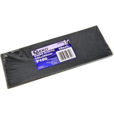 GEKO G78576 Brúsna sieťovina sieťka brúsenie 105x280mm 10ks P180