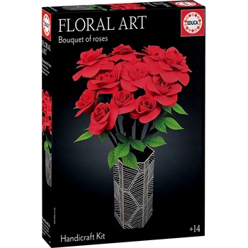 Educa 3D пъзел Educa - Букет от рози (20139)