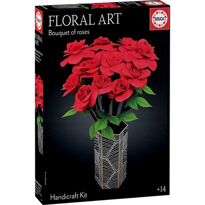 Educa 3D пъзел Educa - Букет от рози (20139)