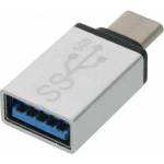 PremiumCord Adapter USB 3.1 C/Men - USB 3.0 A/Zenski, Silver, OTG