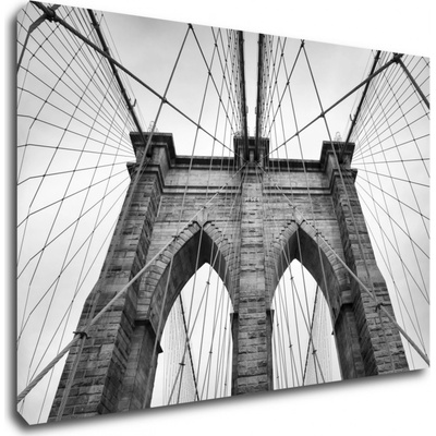 Impresi Obraz Brooklyn bridge čiernobiely - 60 x 40 cm