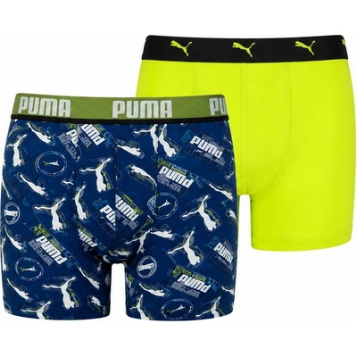Puma detské boxerky Boxershort Jr.žltá-modrá