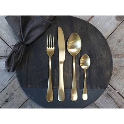 Chic Antique 4 dílná zlatá sada příboru Nordique 23 cm