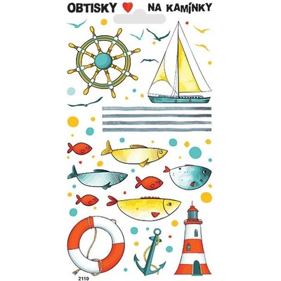 Obtisky na kamínky moře 1
