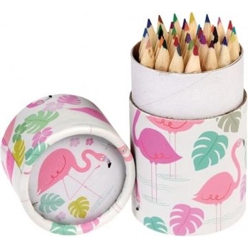 Rex London - Комплект цветни моливи в кутия - Фламинго - 36 броя (27576)