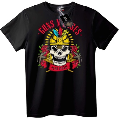 NOONEBRAND Тениска Guns N' Roses Peru - 2XL, Black