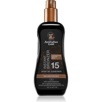 Australian Gold Spray Gel Sunscreen With Instant Bronzer бронзиращ спрей SPF 15 237ml