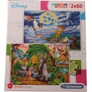 Clementoni Disney Petr Pan a Kniha džunglí 21613 2 x 60 dílků