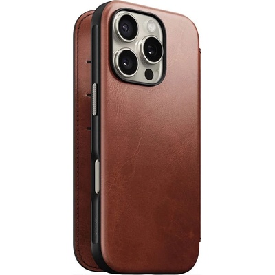 Nomad Modern Leather Folio Magsafe Horween pre iPhone 16 Pro Max - Olde Dublin NM01397885