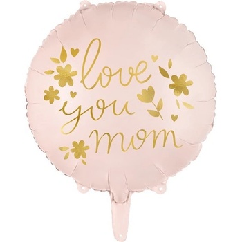 Party Deco Фолиев Балон, ''Love you Mom'' , 45см