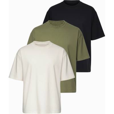 Ombre Clothing Тениска OM-TSBC-0291 - черна/бяла/светло маслинена Ombre Clothing Ombre Clothing | Cheren | МЪЖЕ | S