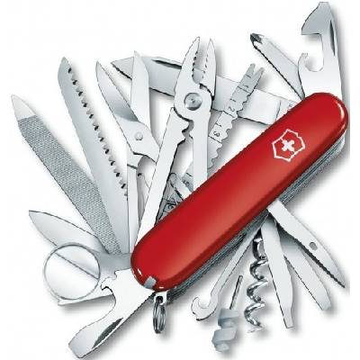 Multifunkční kapesní nůž Victorinox Swisschamp 91 mm červený