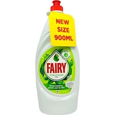 Fairy препарат за измиване на съдове, 900мл, Зелена ябълка
