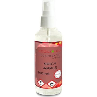 Ecoliquid Antiviral dezinfekce na ruce sprej spicy apple 100 ml