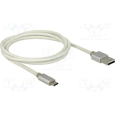 Delock 83916 USB 2.0 USB A vidliceUSB B micro vidlice 1m bílý
