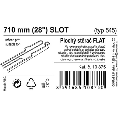 Compass Flat Bulk 710 mm 10875