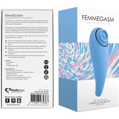 FeelzToys FemmeGasm Air Pressured Tapping & Tickling Vibrator