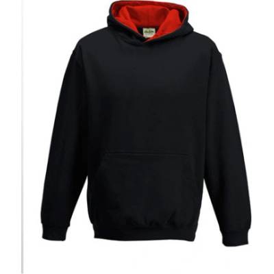 Just Hoods Detská mikina s kapucňou JH003J Jet Black