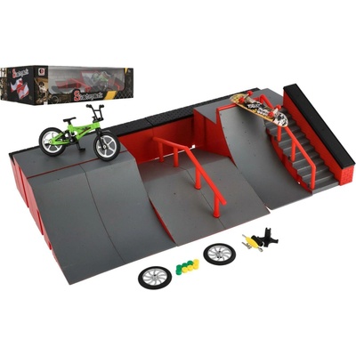 Teddies Skatepark Rampy, prostové kolo a skateboard