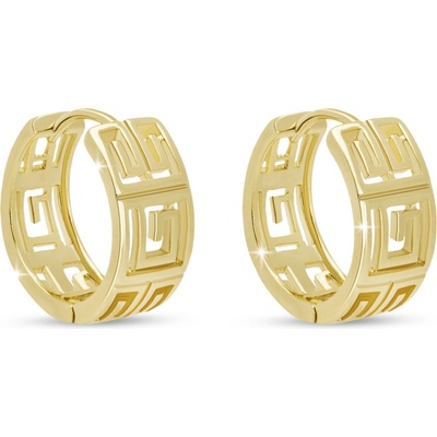 Biju Kruhové náušnice s řeckým vzorem 3791 1003791