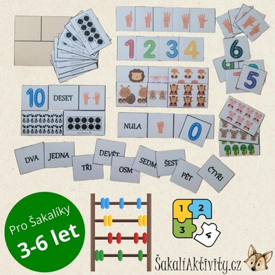 ČÍSLICE - puzzle Provedení: Komplet - hotové aktivity k okamžitému použití