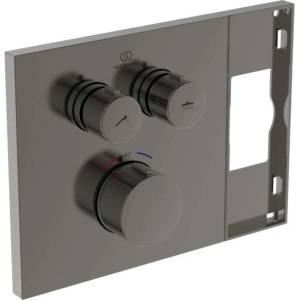 Ideal Standard Ceratherm Navigo Solos - Термостатичен смесител за вграждане, за 2 уреда, Magnetic Grey A7894A5 (A7894A5)